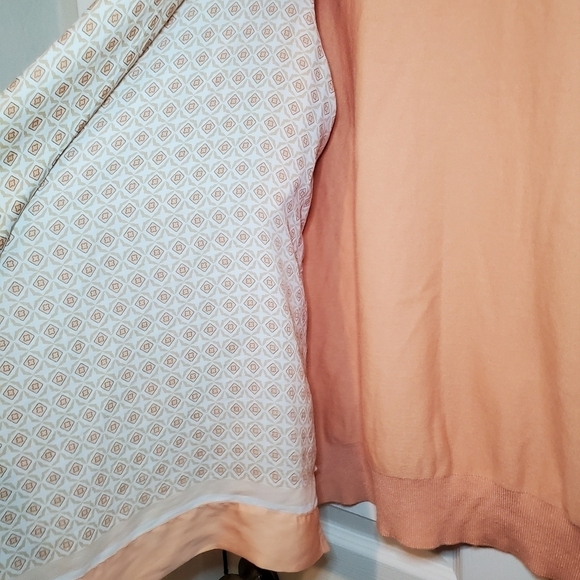 G.I.L.I. Womens Cardigan Orange Print Flowy Long Sleeve Soft Sweater Sz 1X - Picture 4 of 9